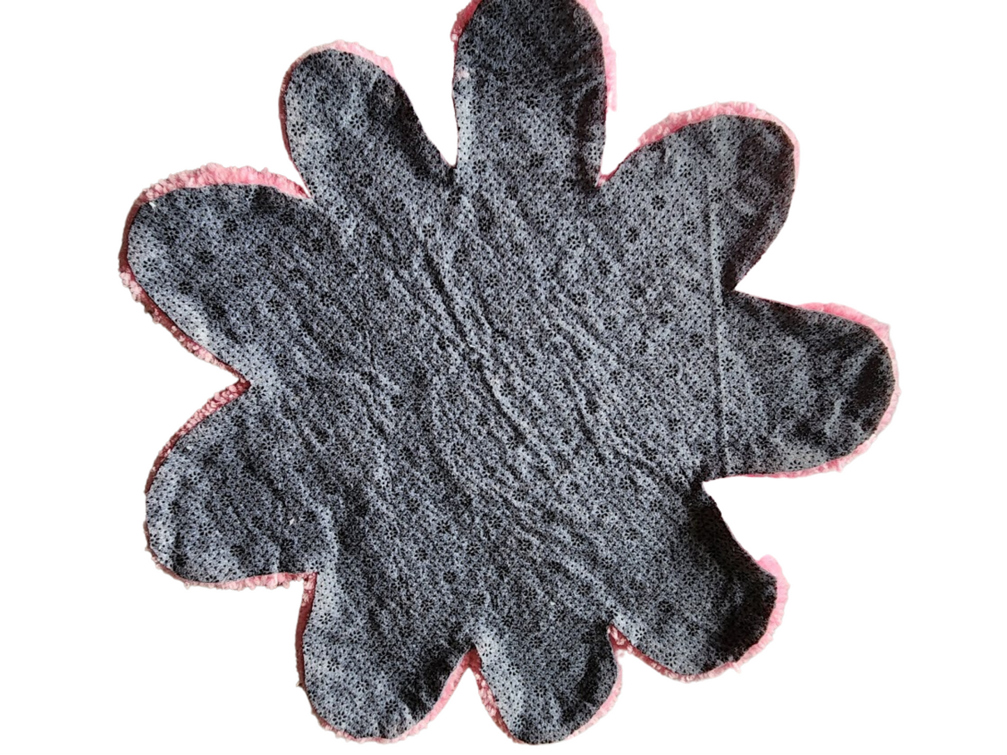 Hand-Tufted Pink Flower Rug