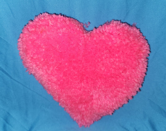 NEW Hand-Tufted Pink Mini Heart Rug