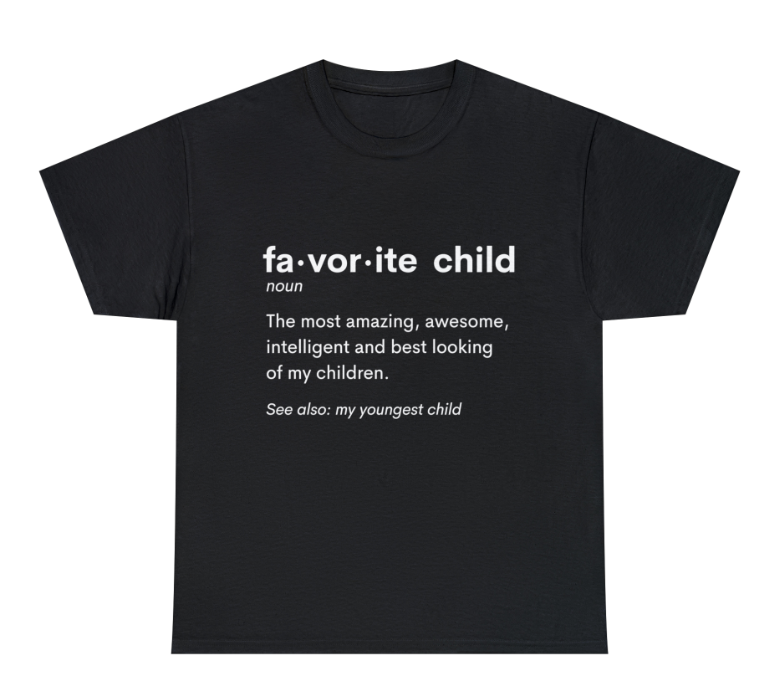 Favorite Child Definition (Youngest) Unisex Heavy Cotton Tee