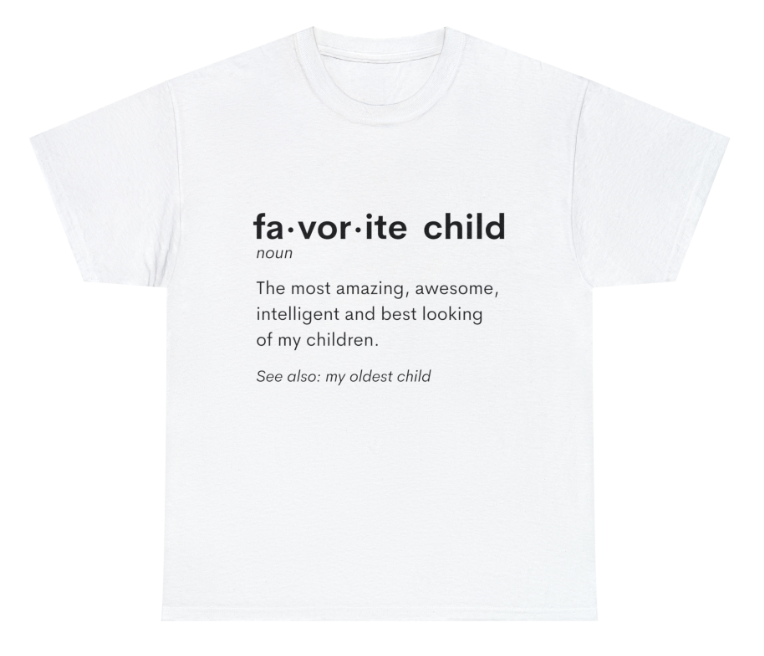 Favorite Child Definition (Oldest) Unisex Heavy Cotton Tee