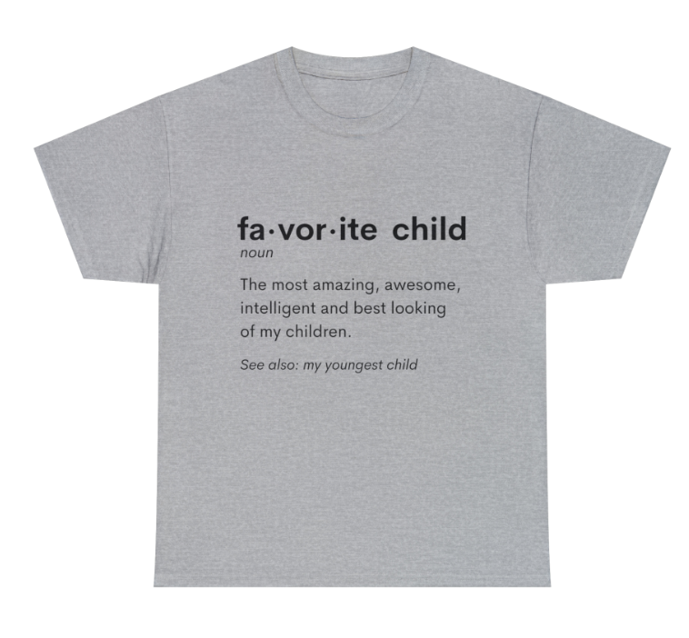 Favorite Child Definition (Youngest) Unisex Heavy Cotton Tee