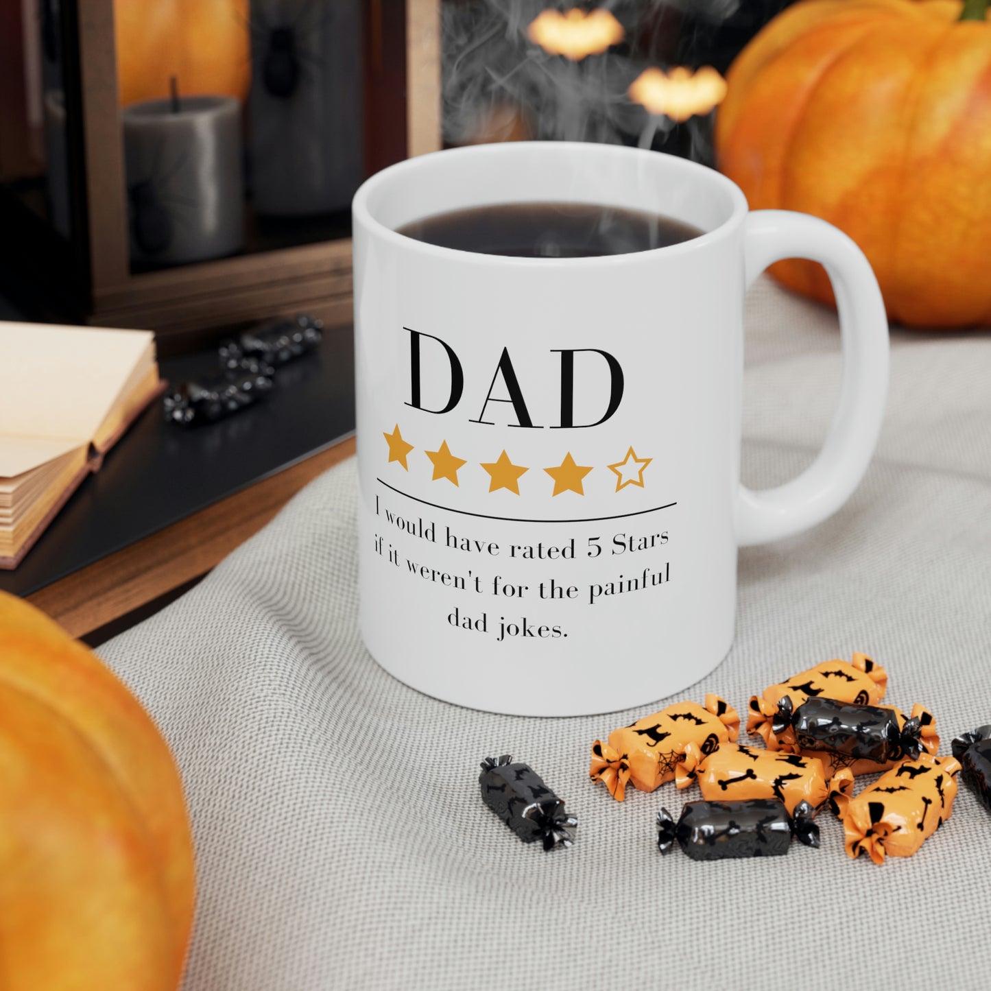 4 out of 5 Stars Dad 11 oz mug