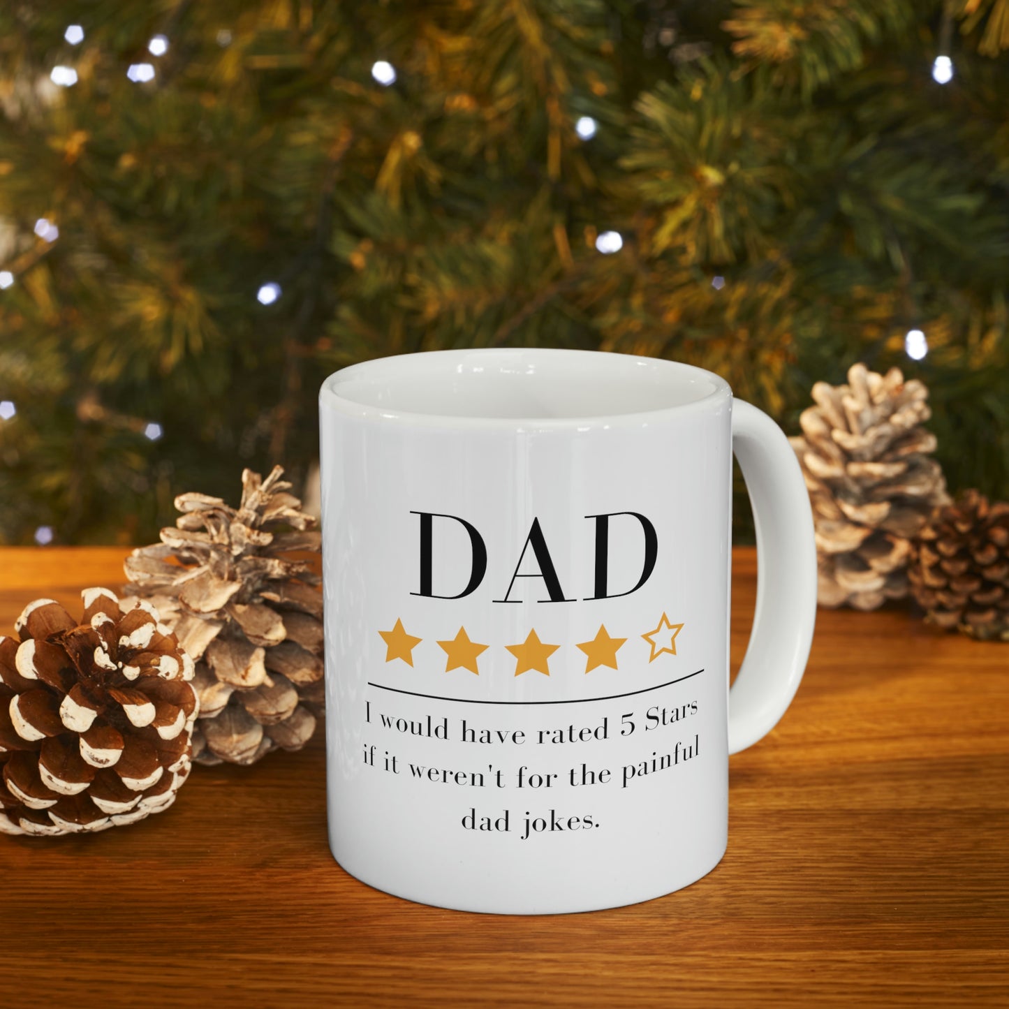 4 out of 5 Stars Dad 11 oz mug