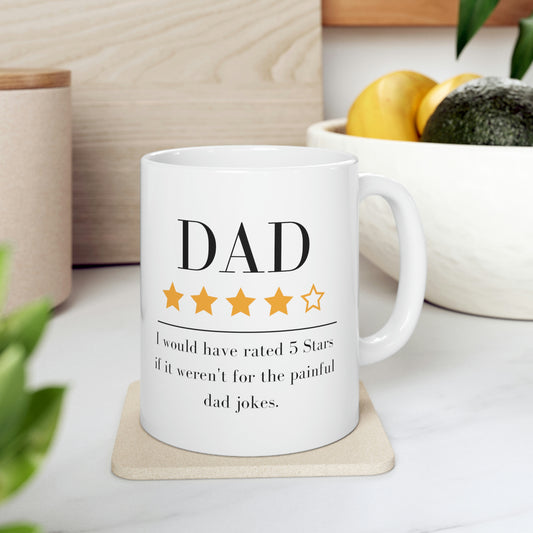 4 out of 5 Stars Dad 11 oz mug