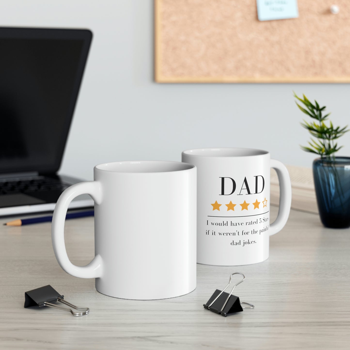 4 out of 5 Stars Dad 11 oz mug